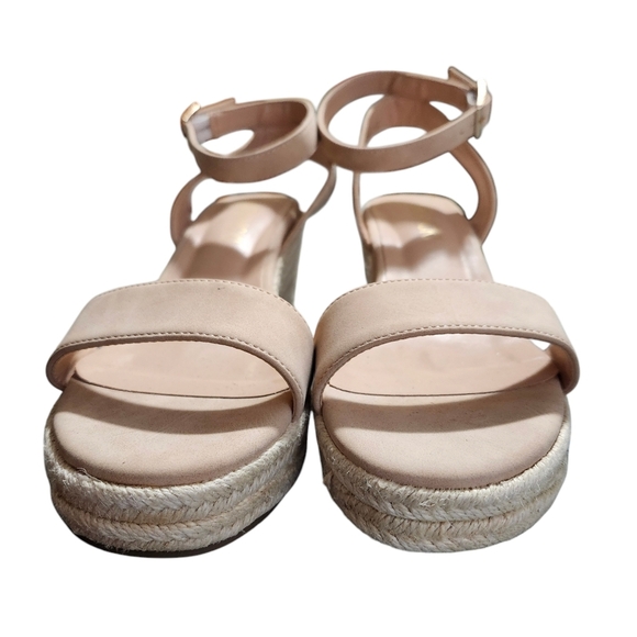 Vicky.Vicky Apricot Espadrille platform wedge sandals ankle strap size 7.5 - Picture 5 of 12